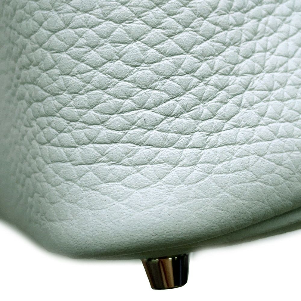 エルメス ハンドバッグ ピコタンロックPM ブルーペール/シルバー金具 トリヨンクレマンス W刻印