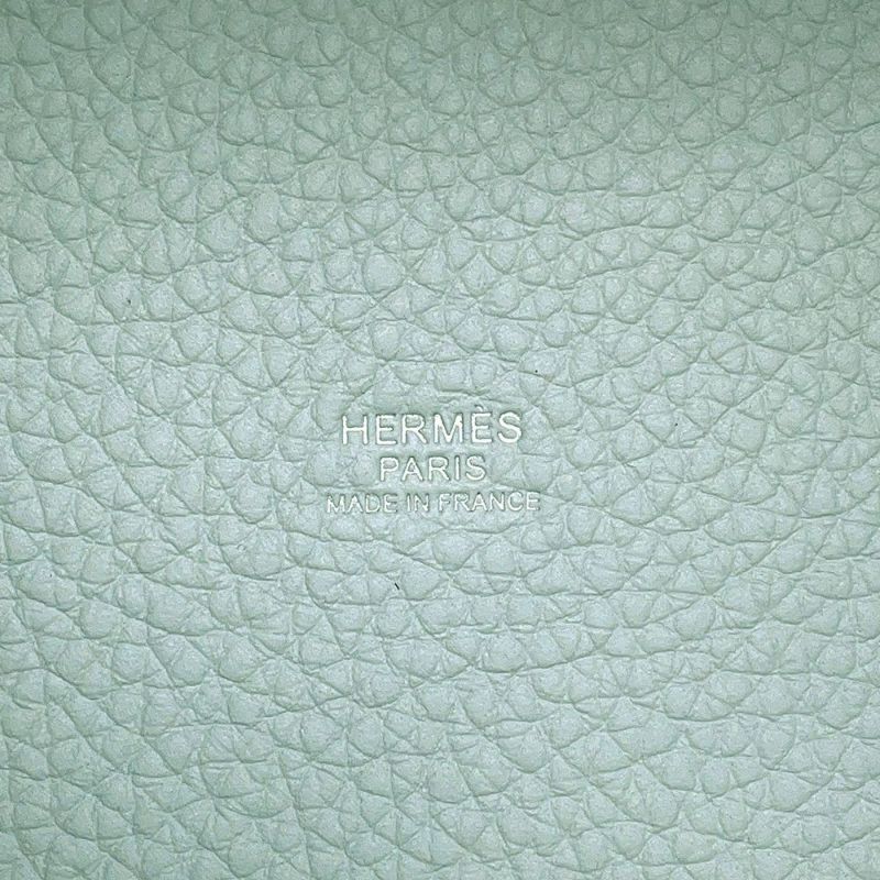 エルメス ハンドバッグ ピコタンロックPM ブルーペール/シルバー金具 トリヨンクレマンス W刻印