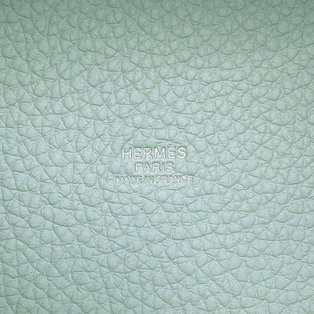 エルメス ハンドバッグ ピコタンロックPM ブルーペール/シルバー金具 トリヨンクレマンス W刻印