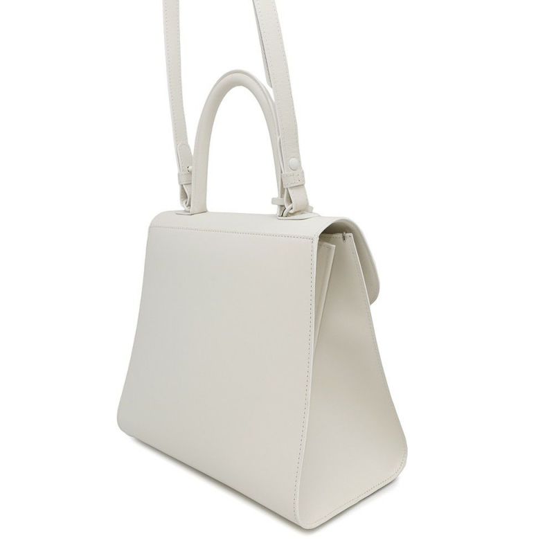 デルヴォー ハンドバッグ ブリヨン ルーモア MM ボックスカーフ AA0480BFF010DCM Delvaux 2way 白