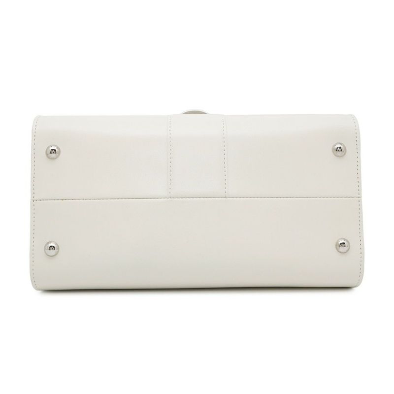 デルヴォー ハンドバッグ ブリヨン ルーモア MM ボックスカーフ AA0480BFF010DCM Delvaux 2way 白