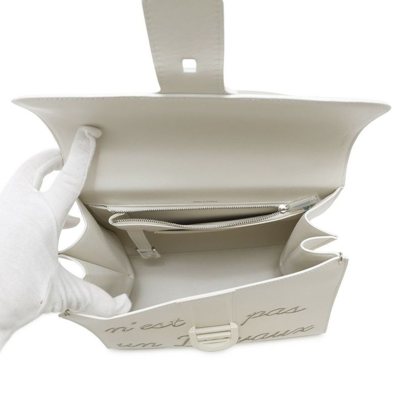 デルヴォー ハンドバッグ ブリヨン ルーモア MM ボックスカーフ AA0480BFF010DCM Delvaux 2way 白