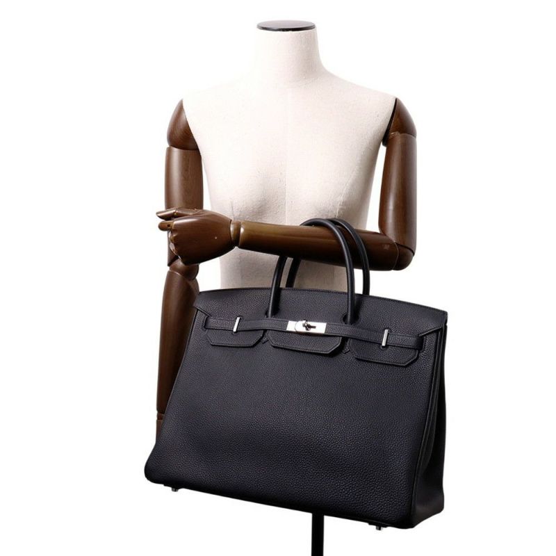 エルメス バーキン40 キャバン/シルバー金具 トゴ U刻印 HERMES Birkin ハンドバッグ