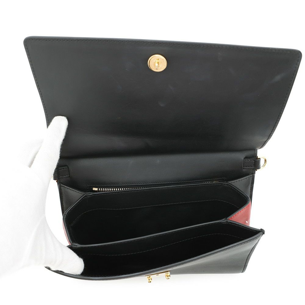 マルニ ショルダーバッグ トランクバッグ レザー MARNI 黒