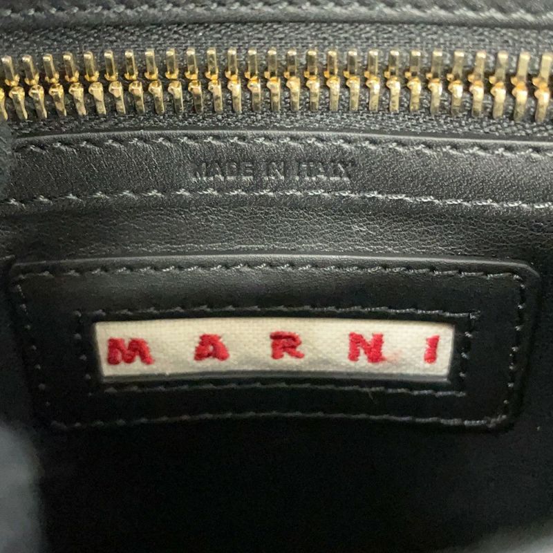 マルニ ショルダーバッグ トランクバッグ レザー MARNI 黒