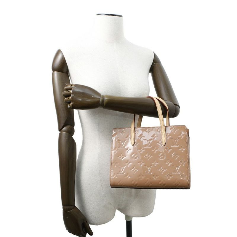 ルイヴィトン トートバッグ モノグラム・ヴェルニ カタリーナ M90015 LOUIS VUITTON ピンクベージュ