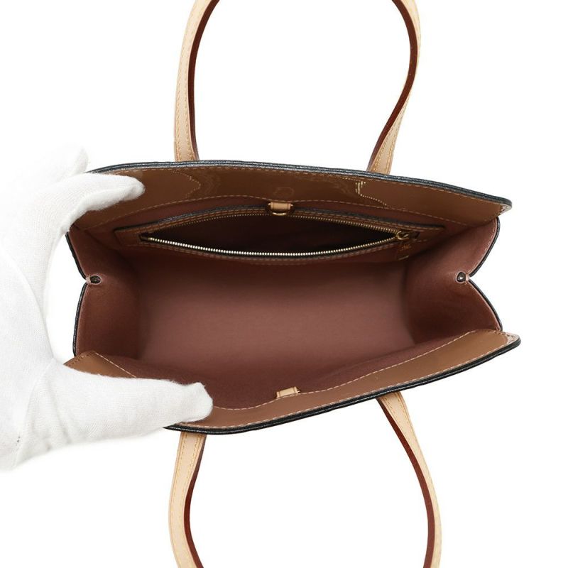 ルイヴィトン トートバッグ モノグラム・ヴェルニ カタリーナ M90015 LOUIS VUITTON ピンクベージュ