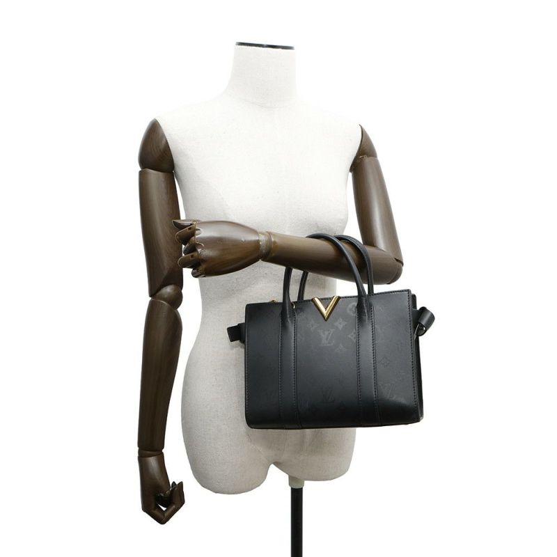 ルイヴィトン ハンドバッグ モノグラム/カーフレザー ヴェリージップトート M53648 2wayショルダーバッグ 黒 ブラック