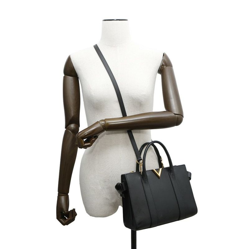 ルイヴィトン ハンドバッグ モノグラム/カーフレザー ヴェリージップトート M53648 2wayショルダーバッグ 黒 ブラック