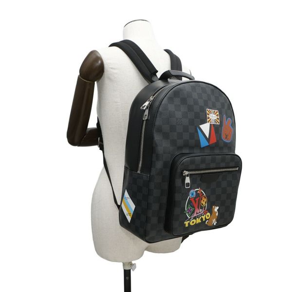 ルイヴィトン リュック ダミエ・グラフィット/マイLV ワールドツアー ジョッシュ バックパック 黒 ブラック
