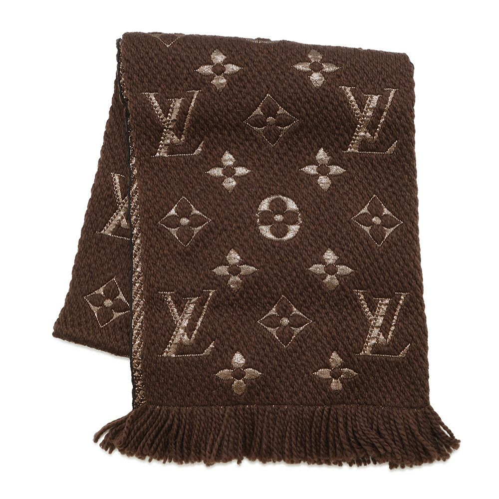 ルイヴィトン マフラー モノグラム エシャルプ・ロゴマニア シャイン M71383 LOUIS VUITTON ヴィトン