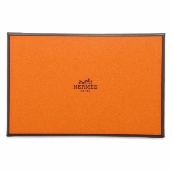 エルメス コインケース カルヴィ デュオ エトゥープ/シルバー金具 ヴォーエプソン B刻印 財布