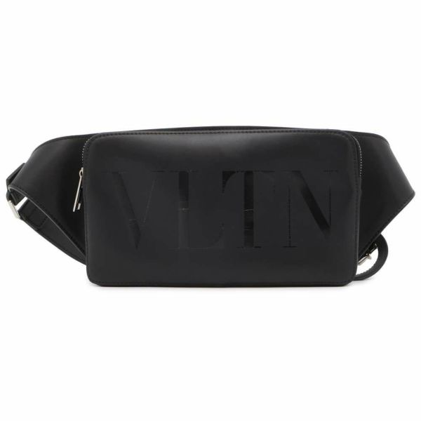 ヴァレンティノ・ガラヴァーニ ボディバッグ VLTNロゴ XY2B0719GUI0NO VALENTINO ベルトバッグ 黒