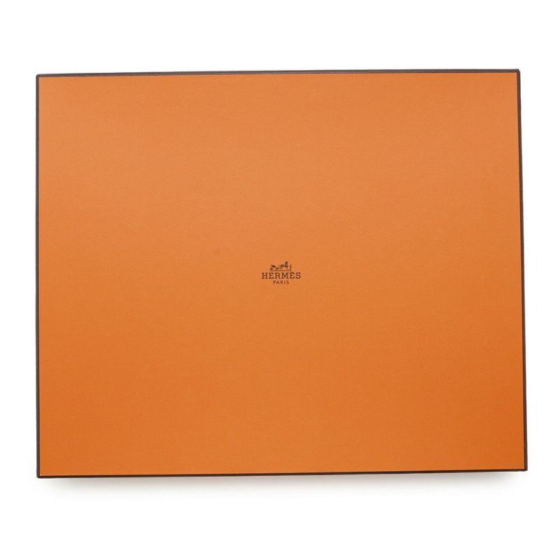 エルメス 花瓶 ベース デルタ PM ジョーヌアンブル ガラス/トリヨン・リス U刻印 HERMES インテリア