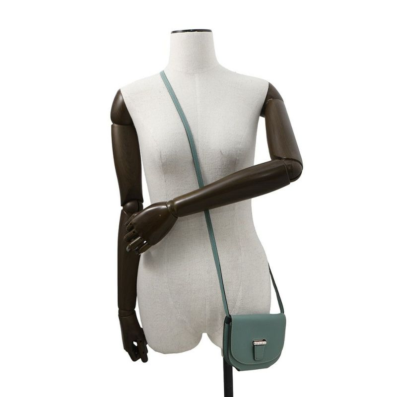 エルメス ショルダーバッグ ミニ コンヴォワイユール ブルー/シルバー金具 エバーカラー □R刻印 HERMES