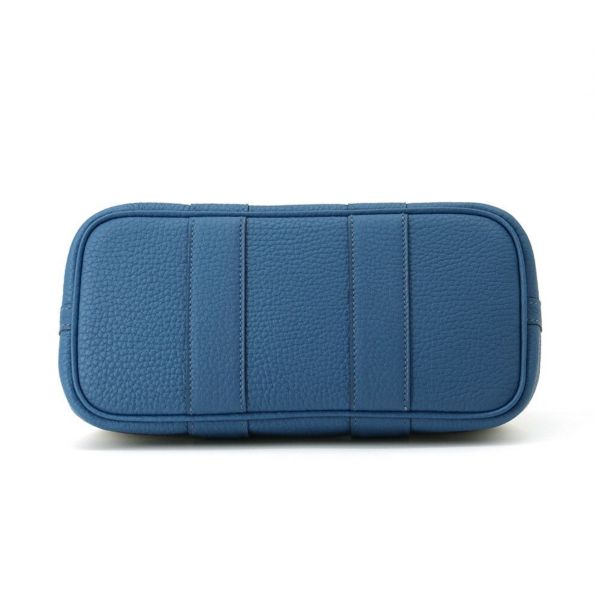 エルメス トートバッグ ネオ・ガーデン 23 ガーデンパーティ ブルーウートルメール/エクリュ トワルアッシュヴァイキング/ネゴンダ W刻印