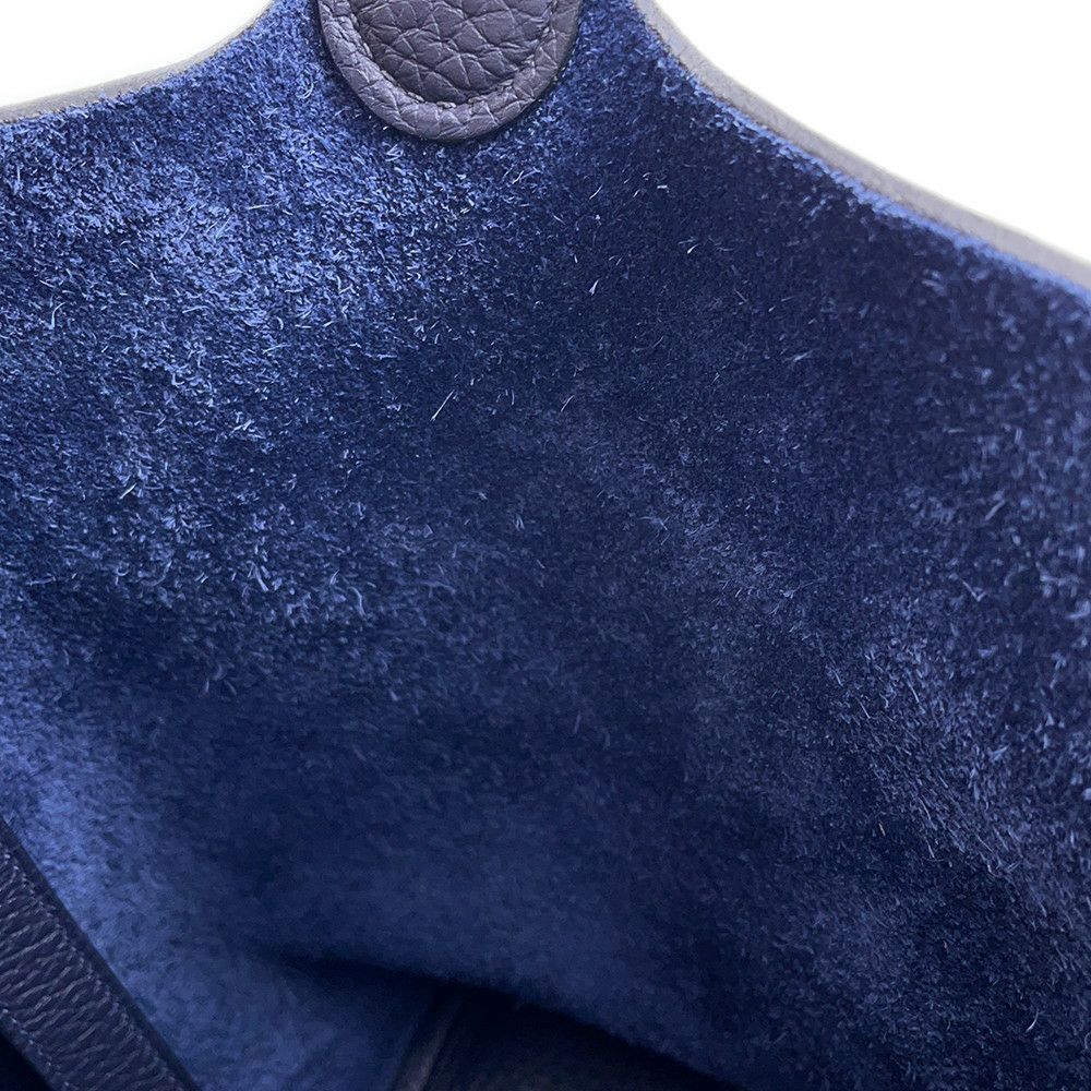 エルメス ハンドバッグ ピコタンロックMM ブルーニュイ/シルバー金具 トリヨンクレマンス Z刻印