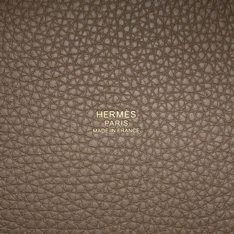 エルメス ハンドバッグ ピコタンロックPM エトゥープ/ゴールド金具 トリヨンクレマンス K刻印