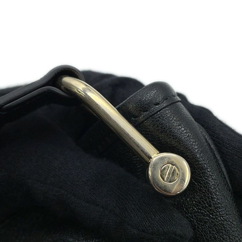 グッチ ショルダーバッグ ホースビット 1955 ドローストリング レザー 602089 GUCCI 黒