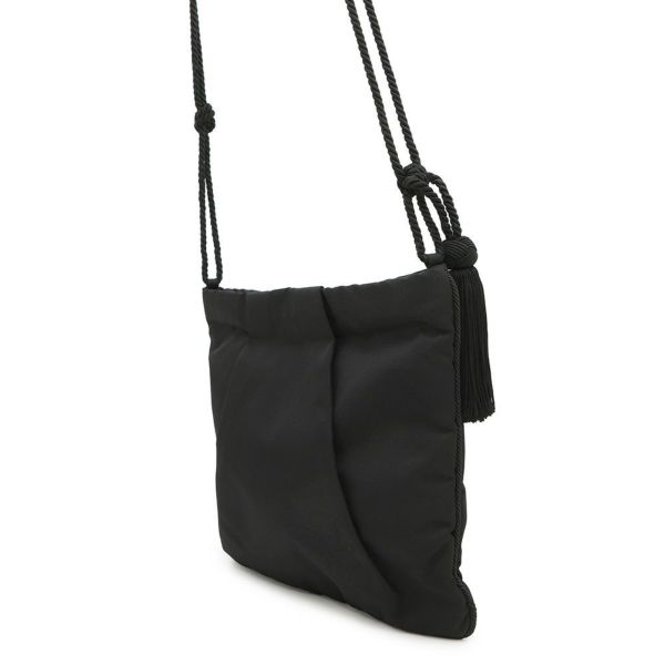 プラダ ショルダーバッグ タッセル ナイロン PRADA ポシェット 黒