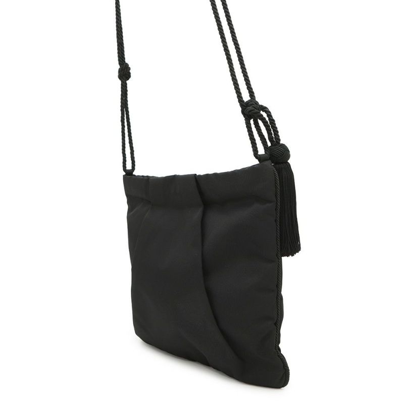 プラダ ショルダーバッグ タッセル ナイロン PRADA ポシェット 黒