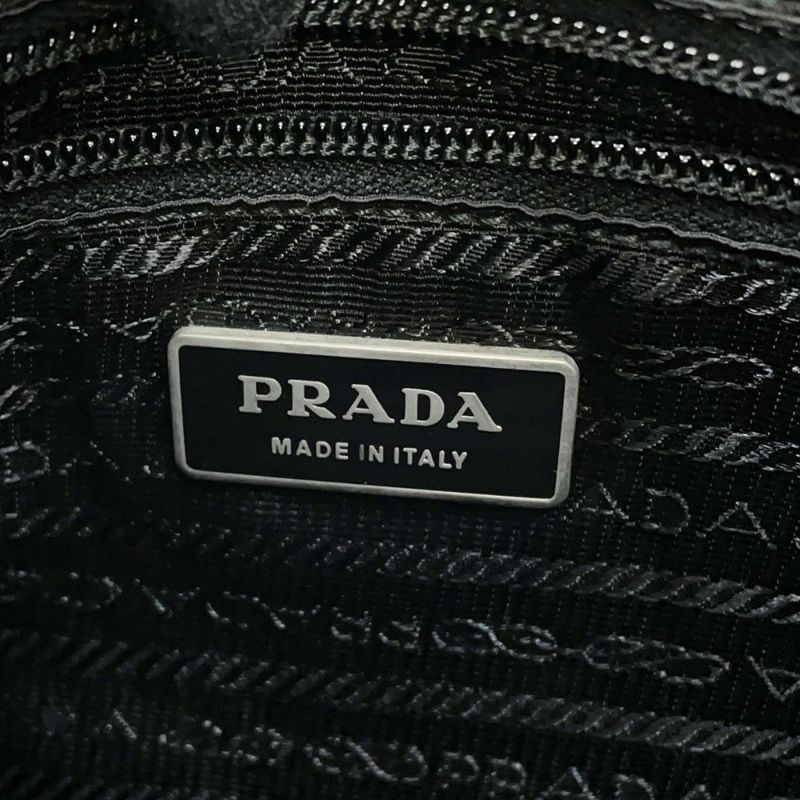プラダ ショルダーバッグ タッセル ナイロン PRADA ポシェット 黒