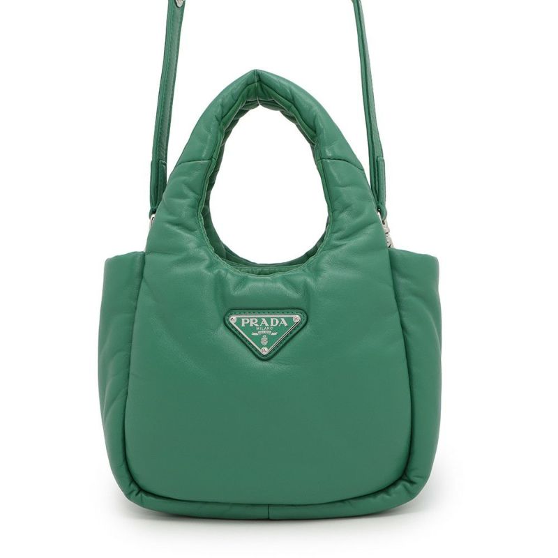 プラダ ハンドバッグ トライアングルロゴ ミニ ソフトナッパレザー 1BA359 PRADA 2way