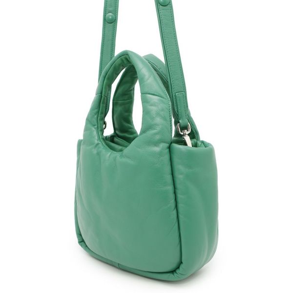 プラダ ハンドバッグ トライアングルロゴ ミニ ソフトナッパレザー 1BA359 PRADA 2way