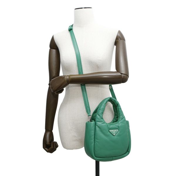 プラダ ハンドバッグ トライアングルロゴ ミニ ソフトナッパレザー 1BA359 PRADA 2way