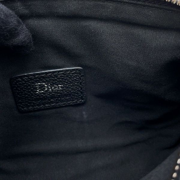 クリスチャン・ディオール ショルダーバッグ レザー ロゴ Christian Dior バッグ 黒