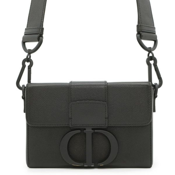 クリスチャン・ディオール ショルダーバッグ モンテーニュ30 レザー M9204SBAV_M989 Christian Dior バッグ 黒