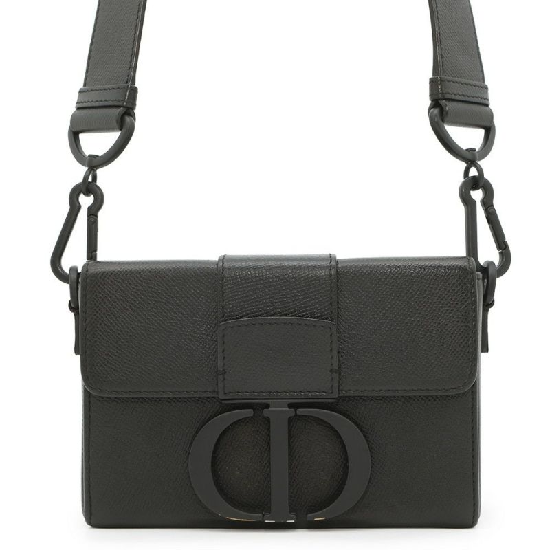 クリスチャン・ディオール ショルダーバッグ モンテーニュ30 レザー M9204SBAV_M989 Christian Dior バッグ 黒