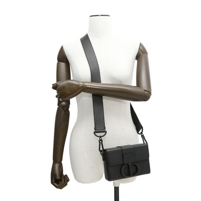 クリスチャン・ディオール ショルダーバッグ モンテーニュ30 レザー M9204SBAV_M989 Christian Dior バッグ 黒