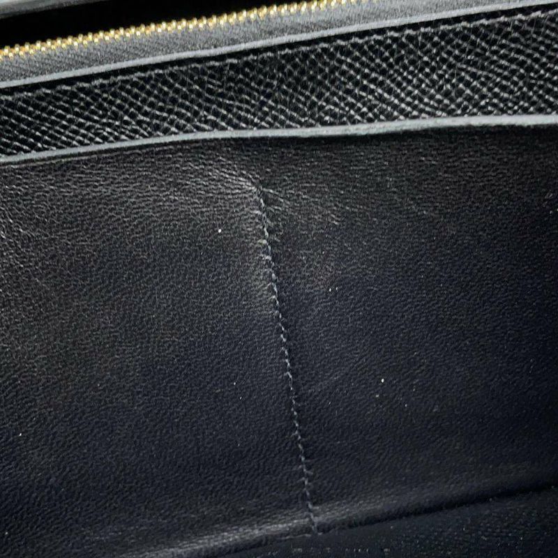 エルメス ケリーウォレット ロング トゥーゴー ブラック/ゴールド金具 ヴォーエプソン D刻印 黒