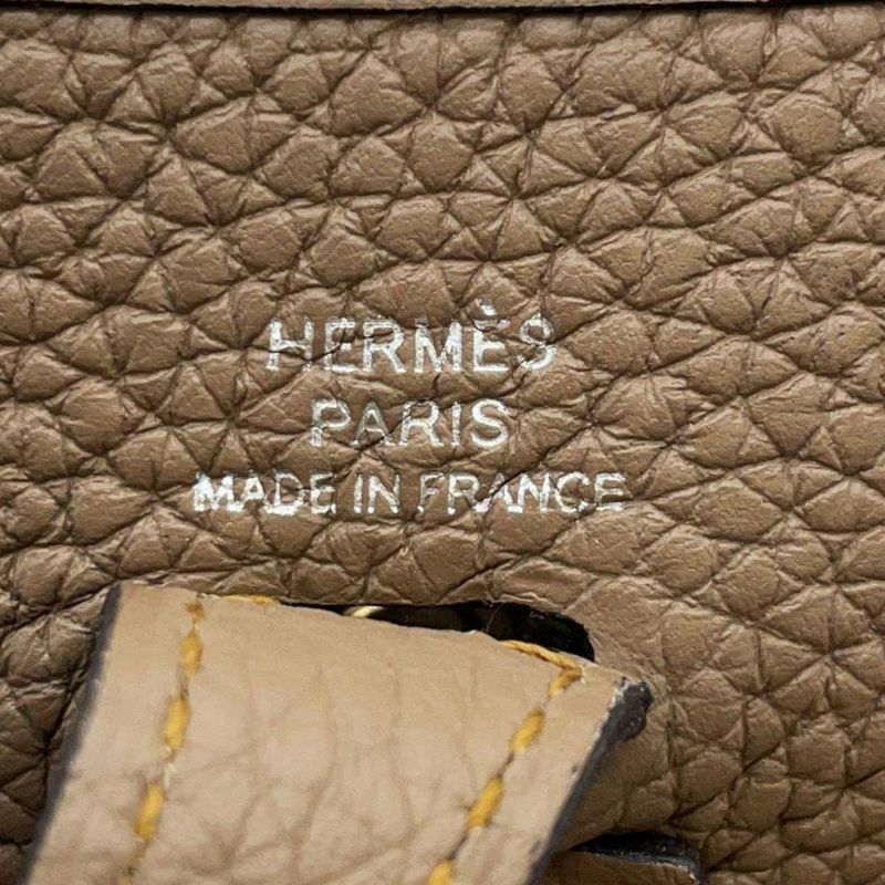 エルメス エブリンTPM アマゾン ジグザク ベージュドゥワイマール/シルバー金具 トリヨンクレマンス D刻印