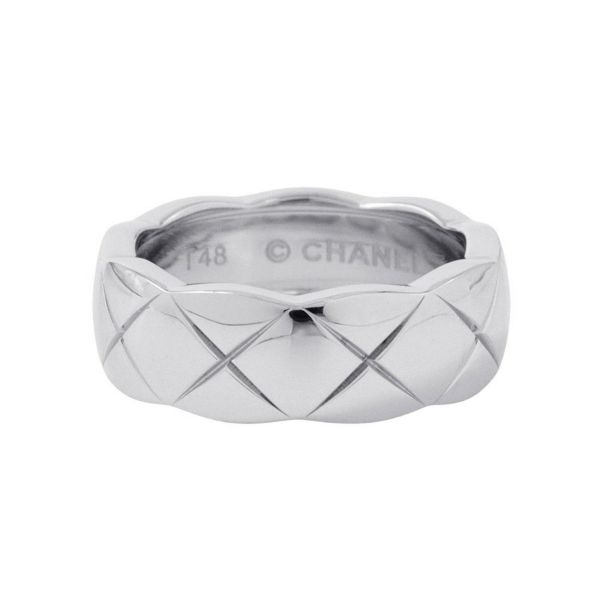 シャネル リング ココ クラッシュ コレクション リング ミディアム K18WG サイズ48 J10570 CHANEL 指輪 ジュエリー