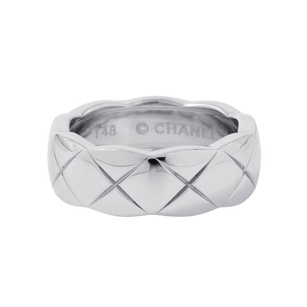 シャネル リング ココ クラッシュ コレクション リング ミディアム K18WG サイズ48 J10570 CHANEL 指輪 ジュエリー