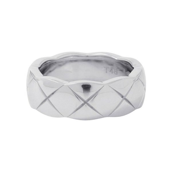 シャネル リング ココ クラッシュ コレクション リング ミディアム K18WG サイズ48 J10570 CHANEL 指輪 ジュエリー