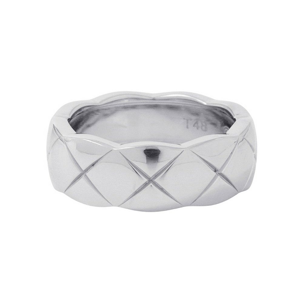 シャネル リング ココ クラッシュ コレクション リング ミディアム K18WG サイズ48 J10570 CHANEL 指輪 ジュエリー