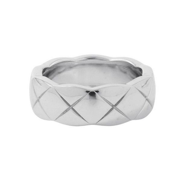 シャネル リング ココ クラッシュ コレクション リング ミディアム K18WG サイズ48 J10570 CHANEL 指輪 ジュエリー