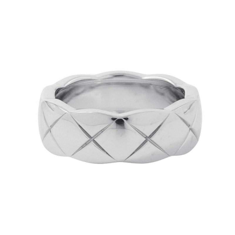 シャネル リング ココ クラッシュ コレクション リング ミディアム K18WG サイズ48 J10570 CHANEL 指輪 ジュエリー