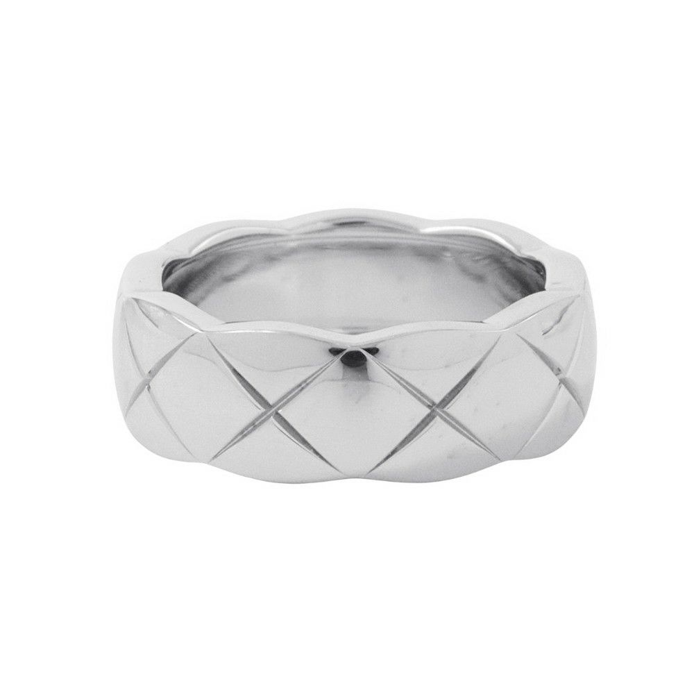 シャネル リング ココ クラッシュ コレクション リング ミディアム K18WG サイズ48 J10570 CHANEL 指輪 ジュエリー