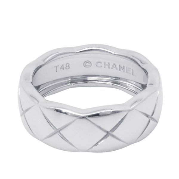 シャネル リング ココ クラッシュ コレクション リング ミディアム K18WG サイズ48 J10570 CHANEL 指輪 ジュエリー