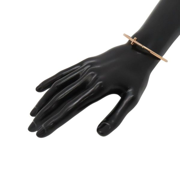 ティファニー ブレスレット Tワン ナロー ヒンジ バングル K18PGピンクゴールド 69334865