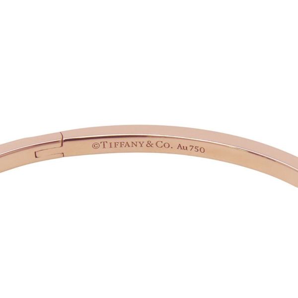 ティファニー ブレスレット Tワン ナロー ヒンジ バングル K18PGピンクゴールド 69334865