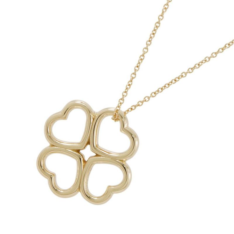 ティファニー ネックレス クラウン オブ ハート ペンダント K18YGイエローゴールド Tiffany&Co. クローバー