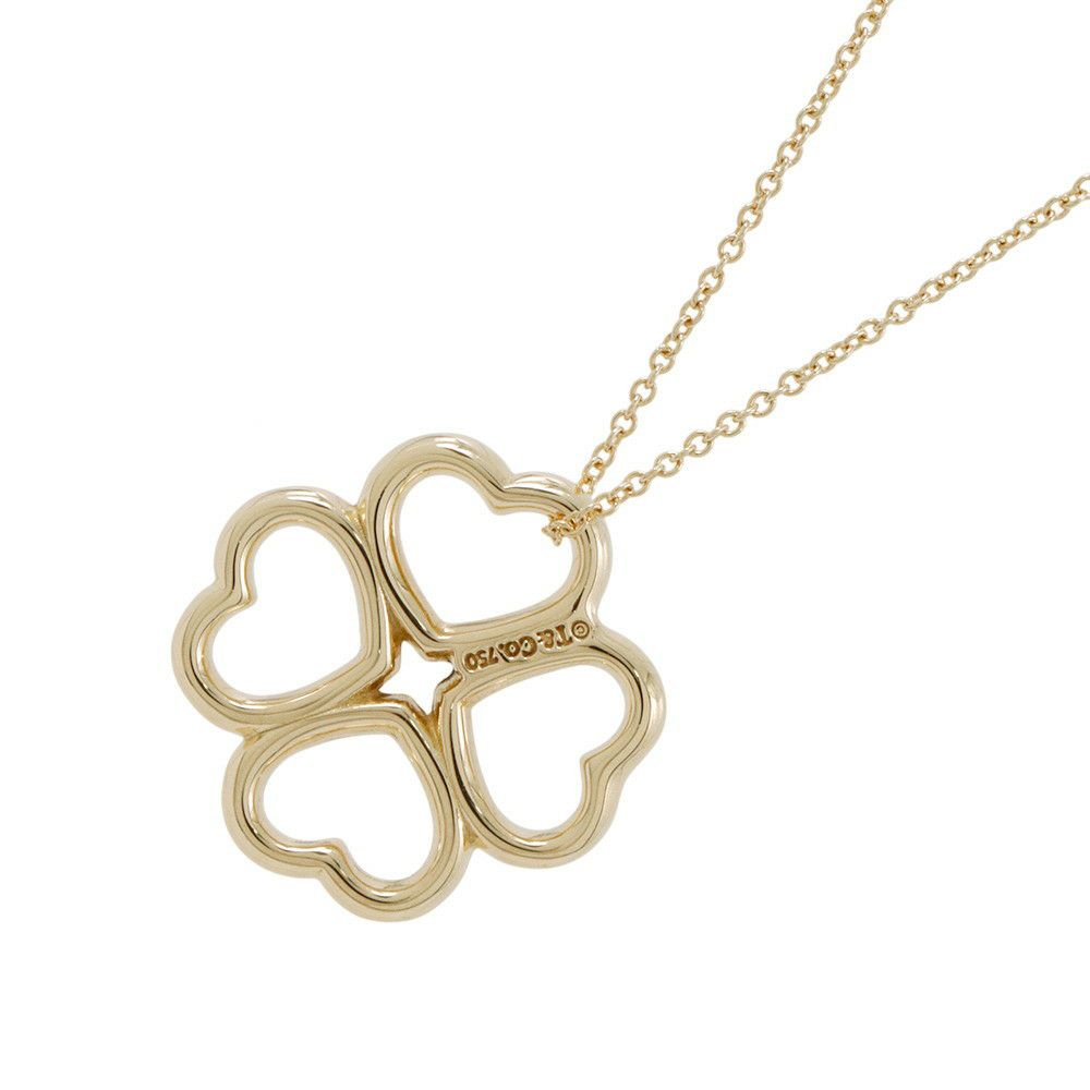 ティファニー ネックレス クラウン オブ ハート ペンダント K18YGイエローゴールド Tiffany&Co. クローバー