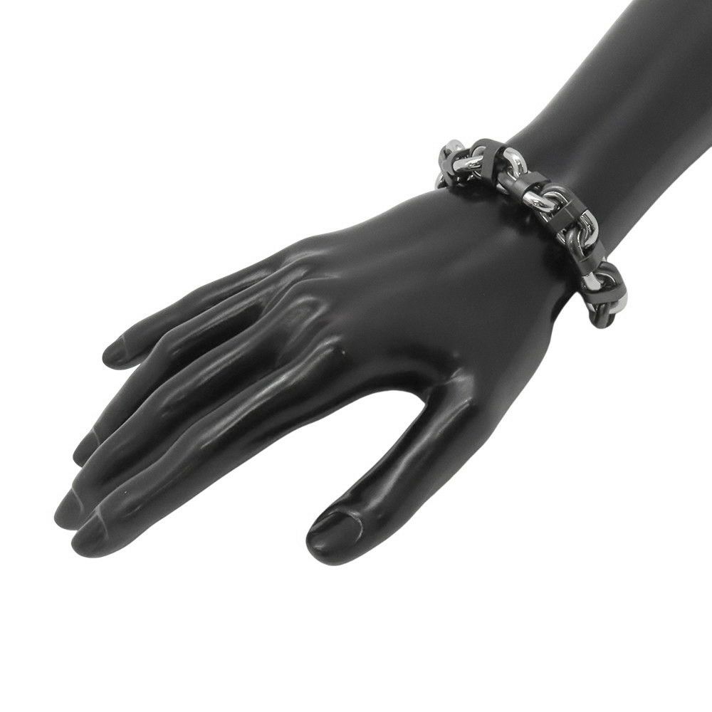 エルメス ブレスレット シェーヌマリオン Chaine Maillon ステンレス/セラミック サイズT5 HERMES メンズ 黒