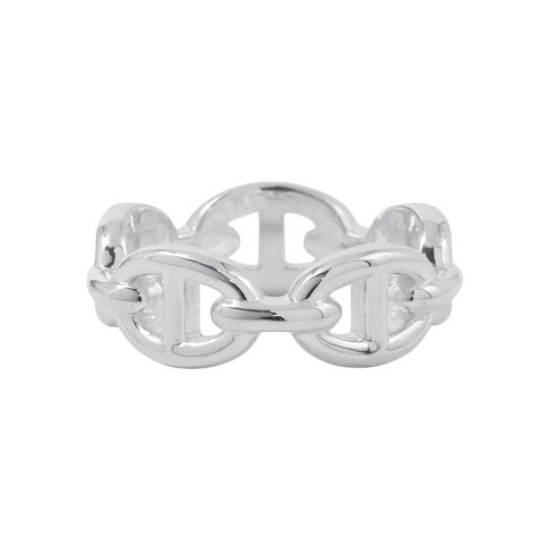 エルメス リング シェーヌダンクル アンシェネPM Enchainee SV925シルバー リングサイズ54 HERMES ジュエリー 指輪