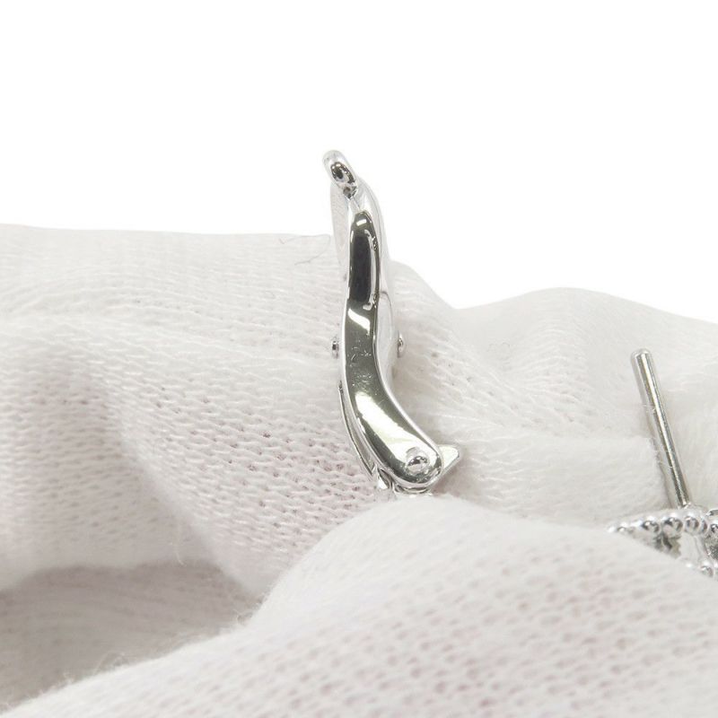 ヴァンクリーフ&アーペル ピアス ヴィンテージ アルハンブラ イヤリング マザーオブパール K18WGホワイトゴールド VCARF48600